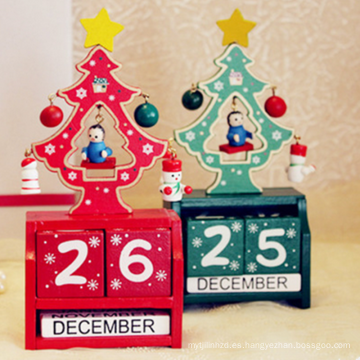 Decoración de Navidad Calendario de Navidad encantador único para decoración de mesa